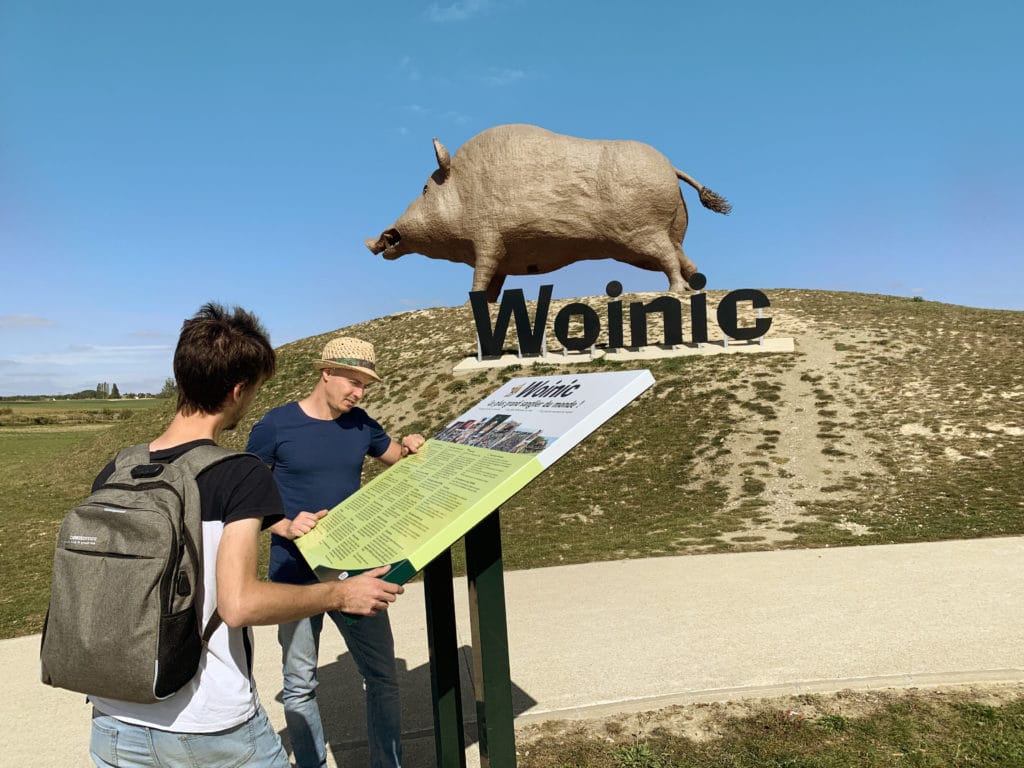 Prise d'information sur le colosse des Ardennes au pied de Woinic